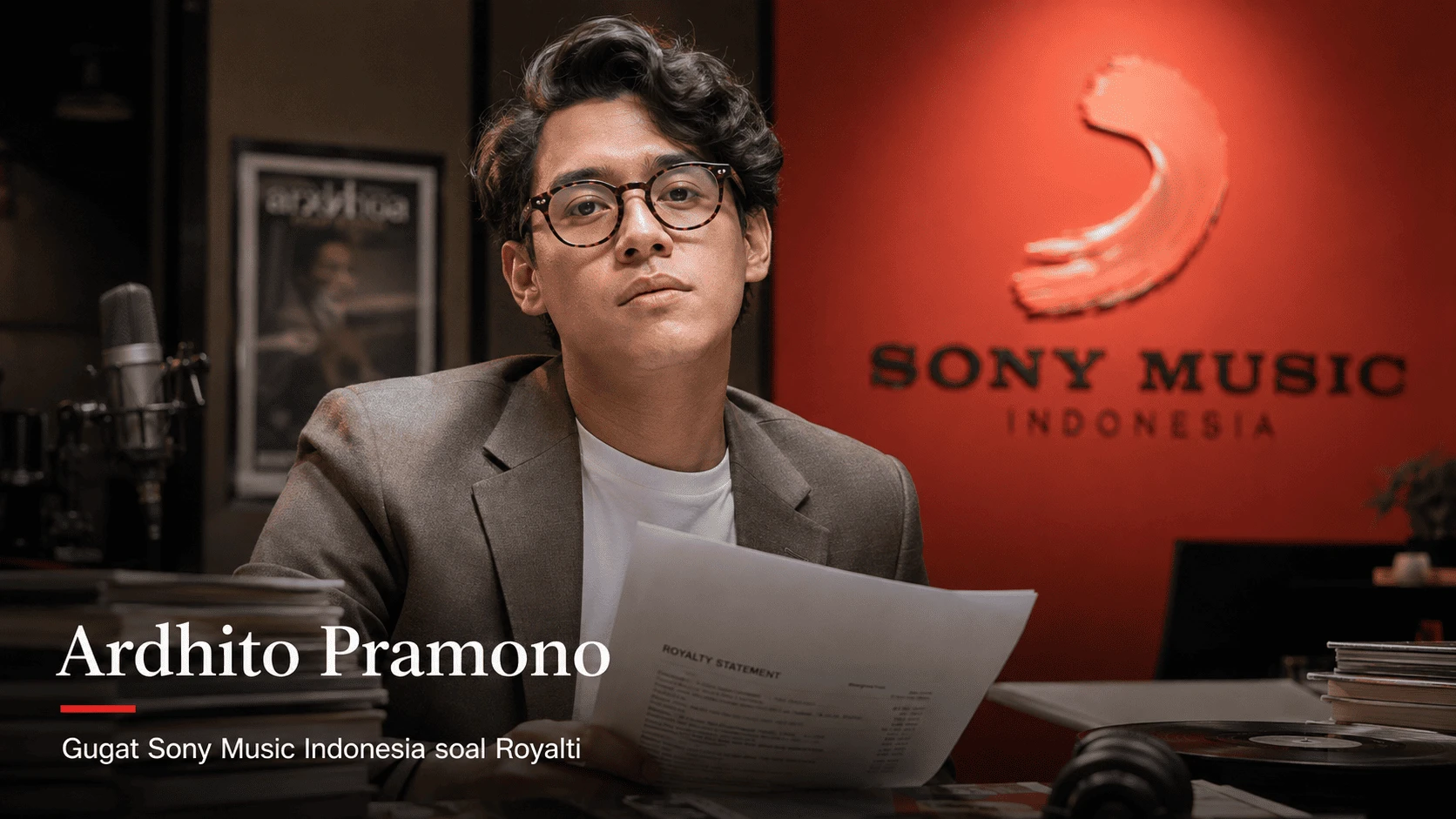 Ardhito Pramono Gugat Sony Music Indonesia soal Royalti