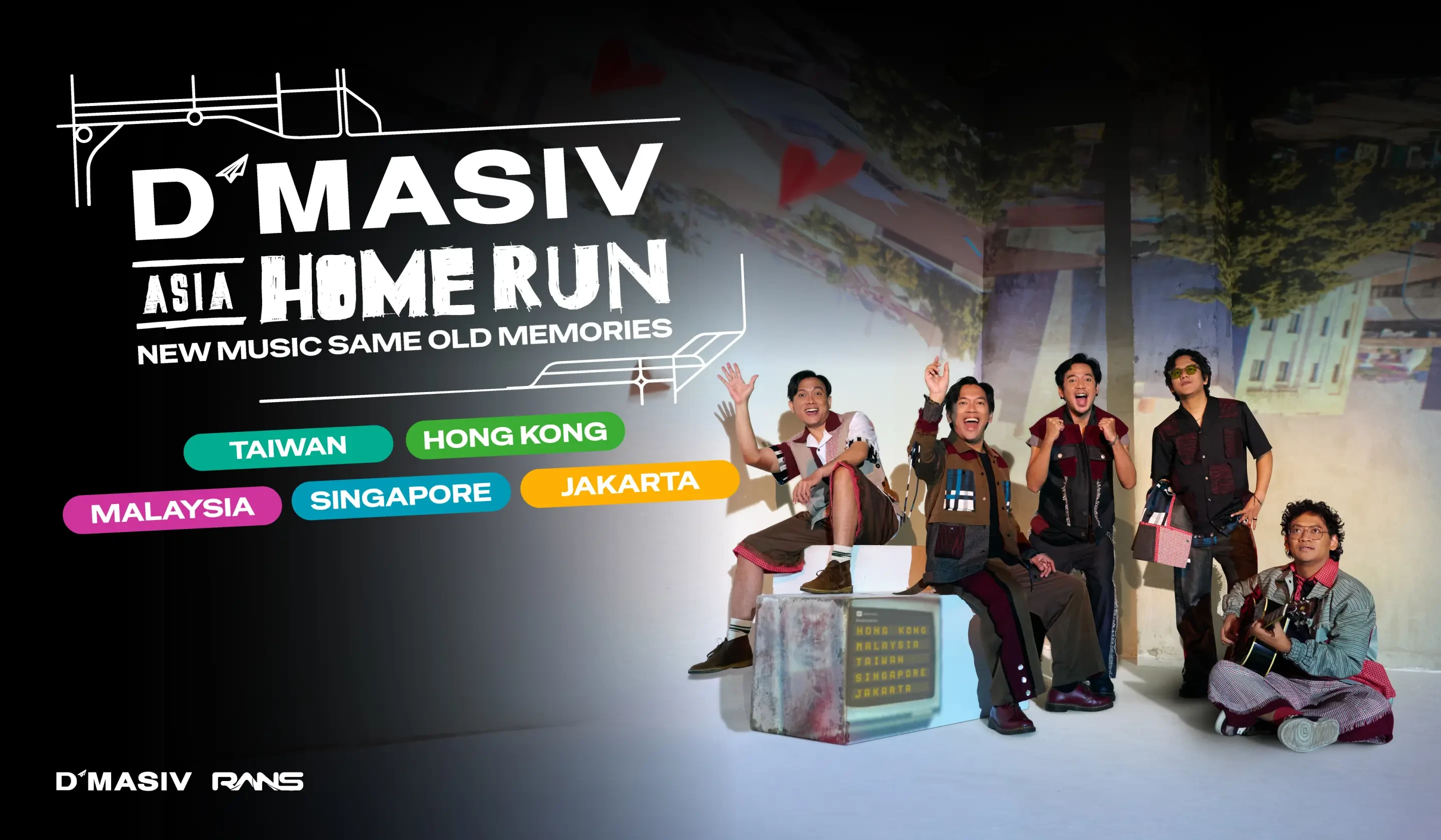 D'MASIV Siap Gelar Tur Asia Home Run 2026, Dimulai dari Taipei