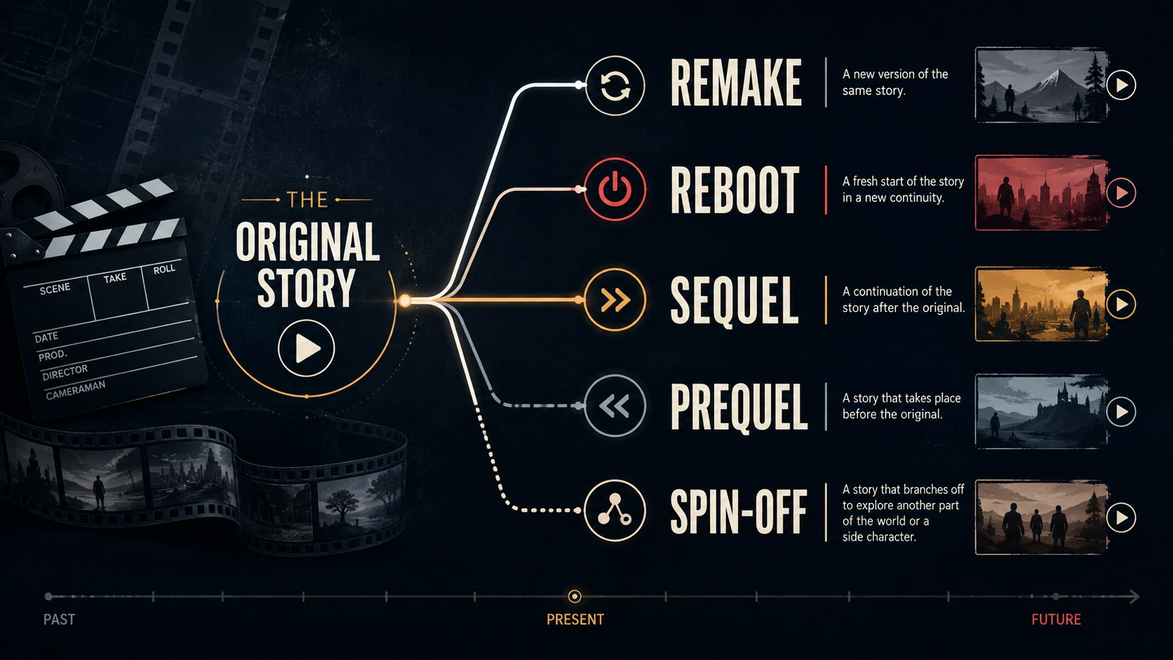 Perbedaan Remake, Reboot, Sequel, Prequel, dan Spin-off