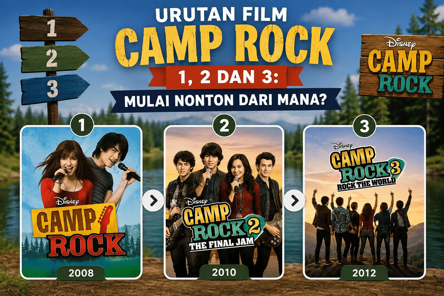 Urutan Film Camp Rock 1, 2 dan 3: Mulai Nonton dari Mana?